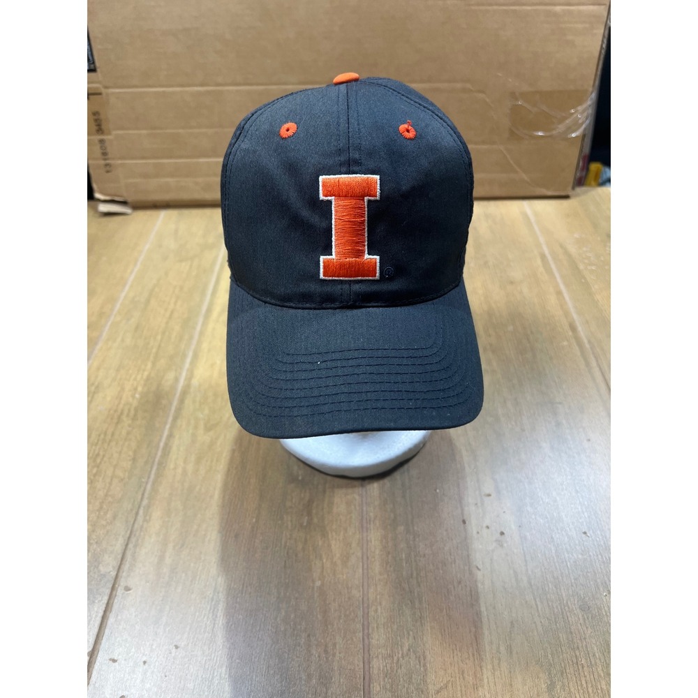 Captivating Headgear Illinois Fighting Illini Navy Orange Snapback Hat vintage